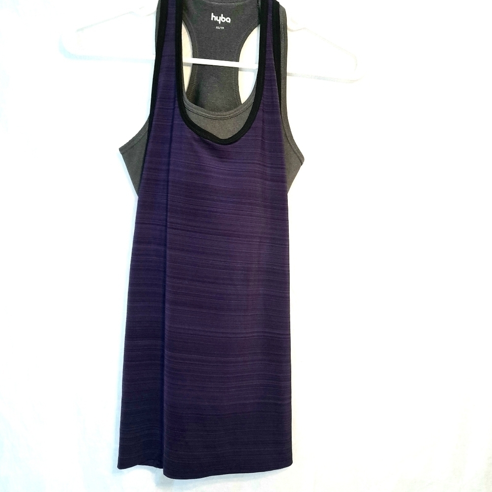 HYBA Racer Back Tank Top with Built in Bra - Women's size XS Workout